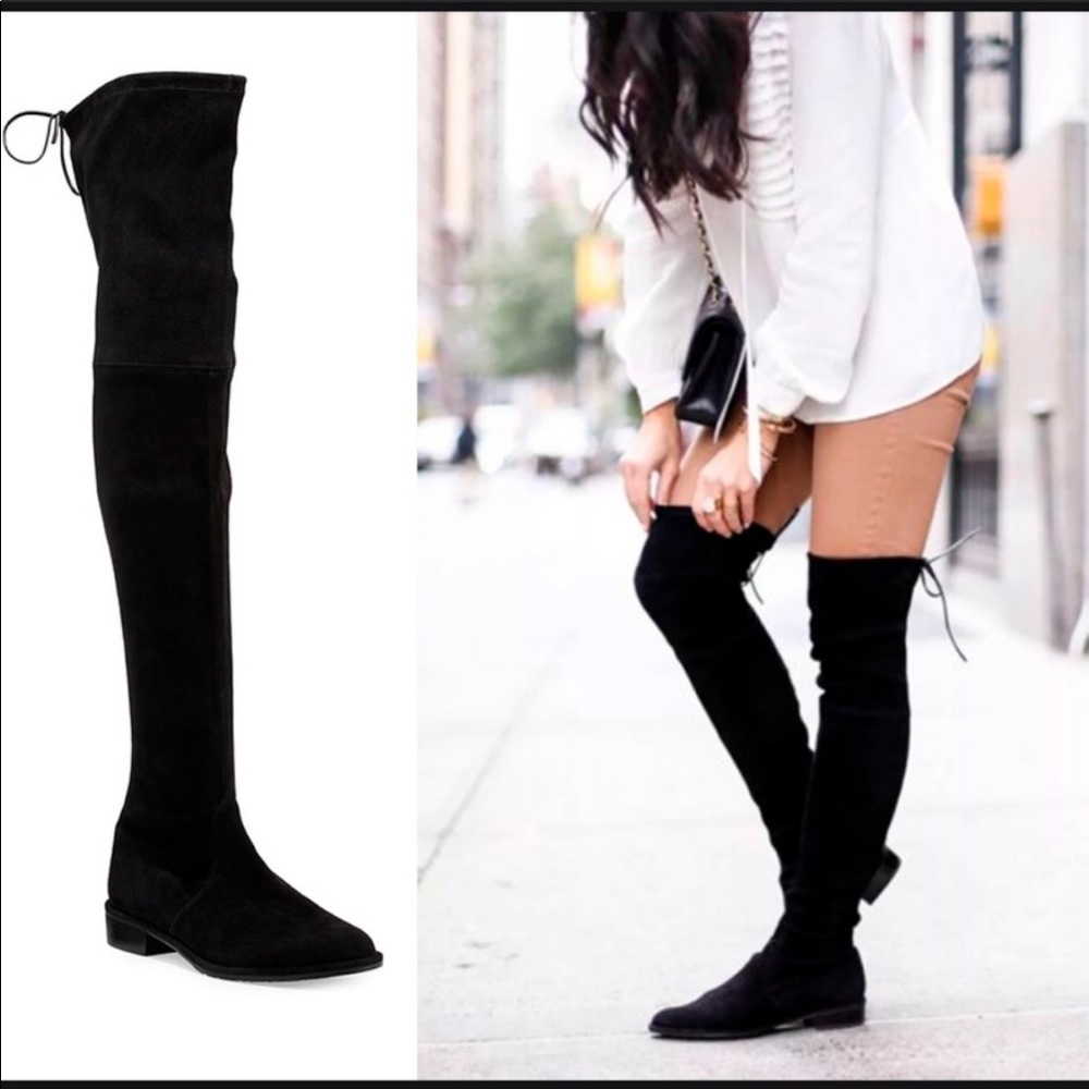 Stuart Weitzman suede Lowland OTK boot size 7.5